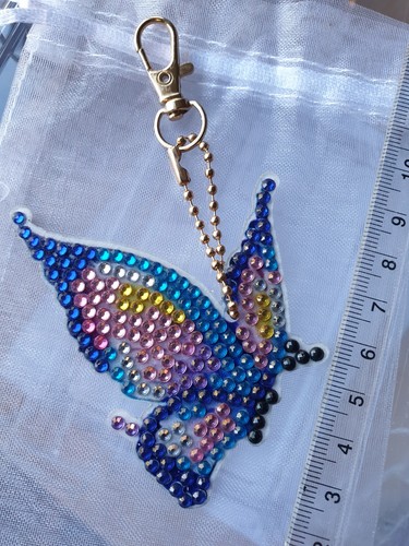 Butterfly keyring double - butterfly,