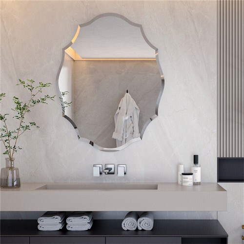 Scalloped frameless wall - frameless,