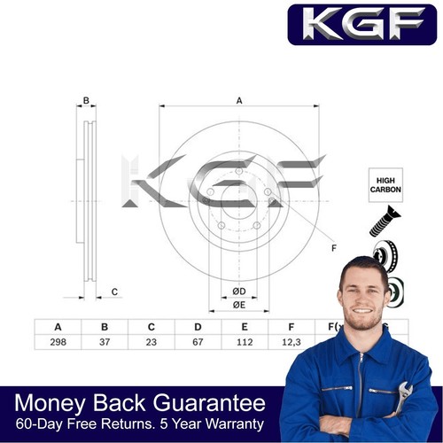 Kgf front brake disc - kgf,