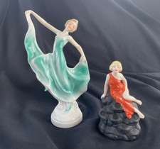 2 x ART DECO Porcelain