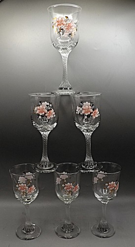 Vintage wine glasses with - glasses,