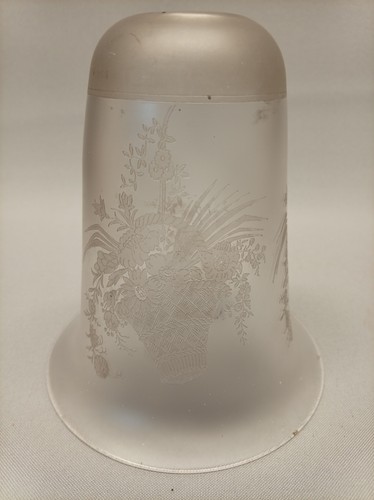 Vintage frosted glass lamp - frosted,