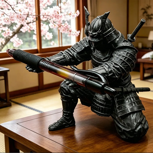Samurai pen holder printed - 3d,