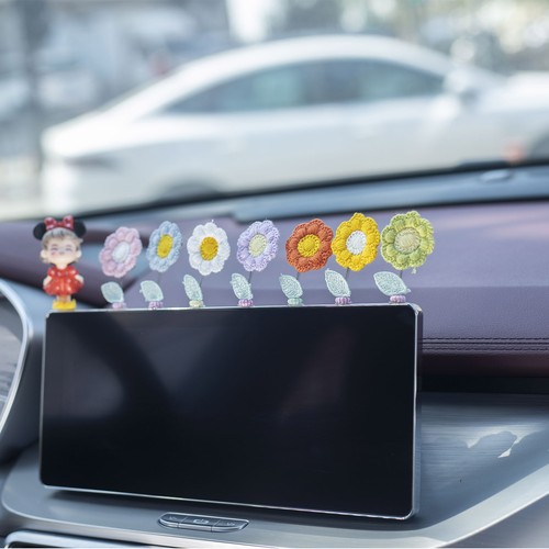Nodding flower car - flower,