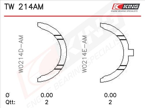 King 214am crankshaft - king,