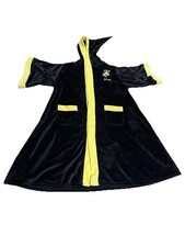 Harry Potter Hufflepuff Dressing Gown Robe Black Yellow Large Unisex Good Cond