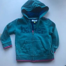 Girls Ted Baker Hoodie Jacket 18 to 24 Months Torquoise Blue Baby