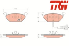 FRONT BRAKE PADS SET GDB1658