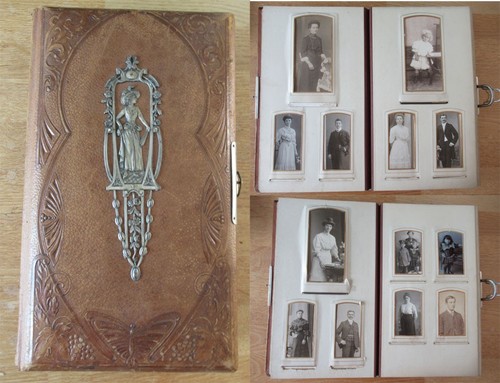 Vintage cabinet photo album - vintage,