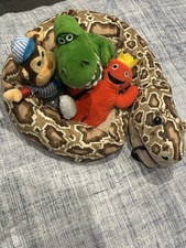 CUDDLY TOY BUNDLE 4 PLUSH SOFT TOYS DINO, MONKEY, SNAKE, RAINBOW FRIENDS