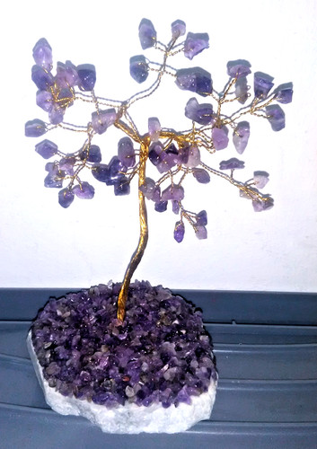 Amethyst purple crystal semi - purple,