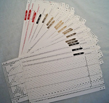 20 Pcs Pre Punch Cards For