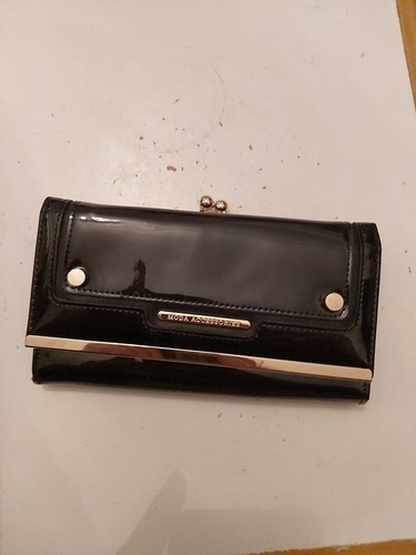 Black clutch purse - black,