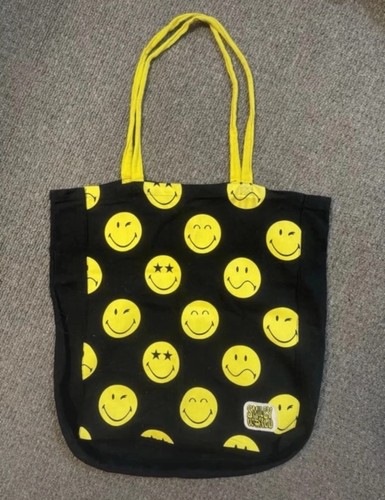 Smiley world black - smiley, yellow