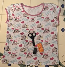 Matalan Pyjama (PJ) Cheeky Monkey Short Sleeve Top Age 8-9