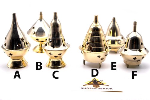 Incense resin brass burner - incense,