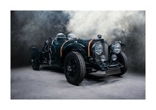 Bentley Blower A4 reproduction car picture poster with choice of frame Vroooom!