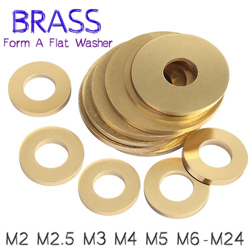 Solid brass form washers - solid,