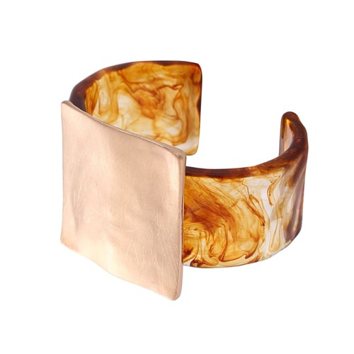 Square metal bracelet with - metal,