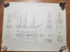 HMS Bounty Model Plan 1963 MGM