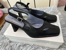 Black shoes slingback Evans