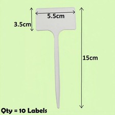 10 x 15cm Plant T Labels Small