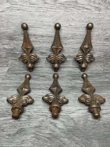 Vtg set cast iron fleur - vtg,