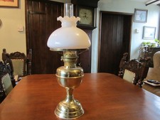 Vintage Brass Duplex Oil Lamp