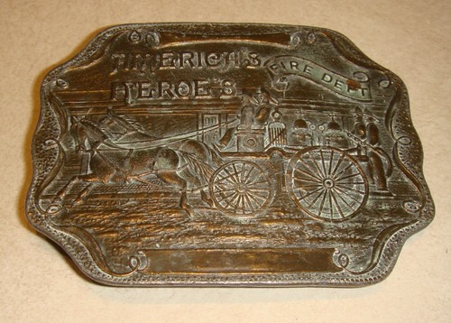 Fire department belt buckle - department,