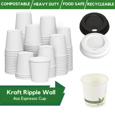 Compostable Coffee Cups & Lids