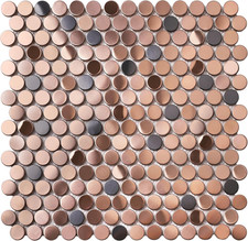 Penny round Tile Copper Bronze