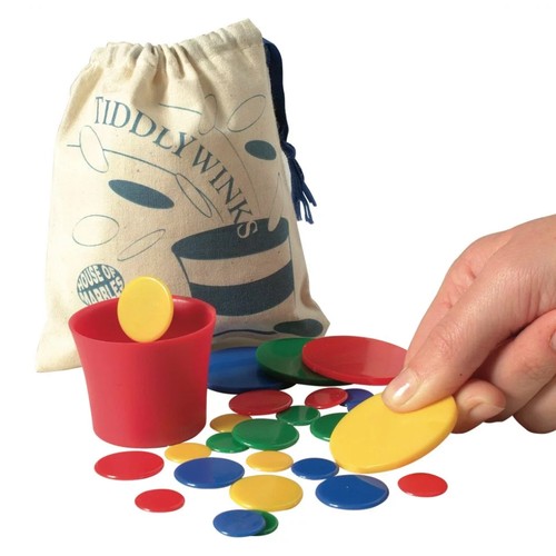 Traditional tiddlywinks game - tiddlywinks,
