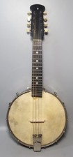 Vintage Banjolin Banjo Mandolin 8 String Instrument Vega Fairbanks Type in Case