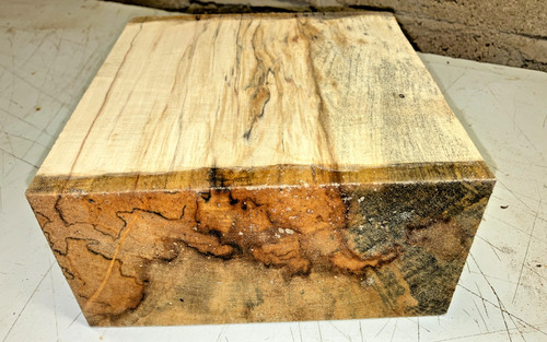 200x200x105mm lot 976a spalted - lot,