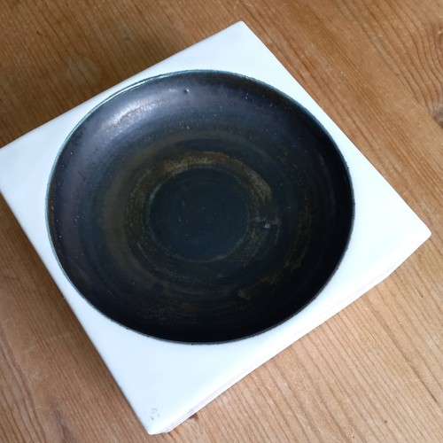 Square troika white glazed - square, white-glazed