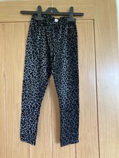 NWOT  TU Leopard Print Look Sparkly Leggings Pants Age 8 Years party Xmas