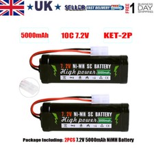 2pcs 7.2V 5000mAh Ni-MH