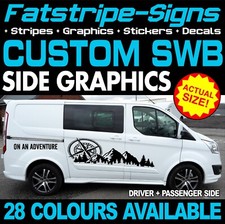 to fit FORD CUSTOM SWB CAMPER VAN STICKERS GRAPHICS DECALS STRIPES MOTORHOME