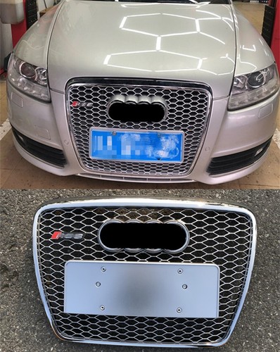 Rs6 style silver front - silver, bumper