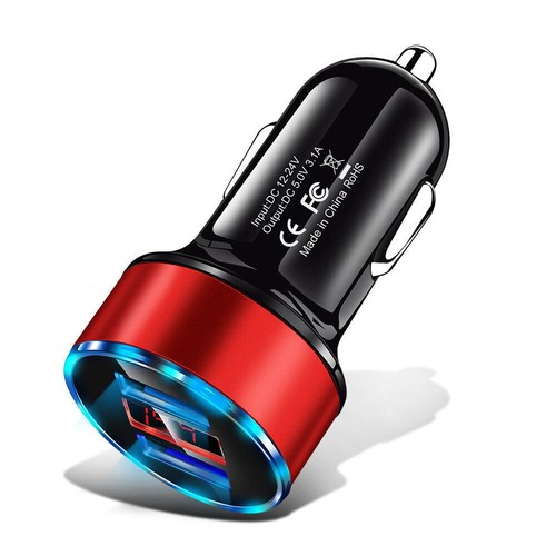 Dual usb car charger - car,