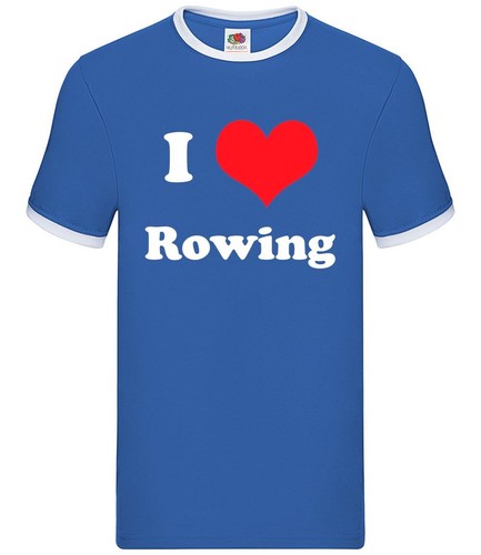 Love rowing mens ringer - love,
