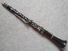 Nice old wooden clarinet with - nice,
