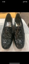 Ladies Fly Flot Black Shoes