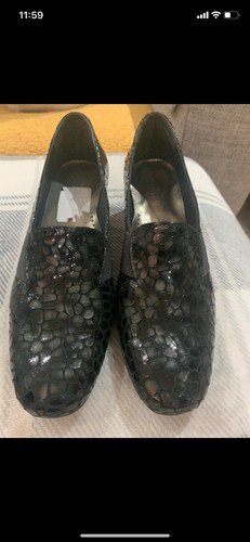 Ladies fly flot black shoes - ladies,