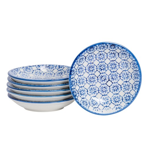 Hand printed sauce dishes - hand-printed,
