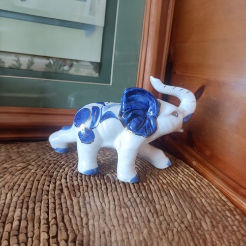 Vintage blue white - white, porcelain