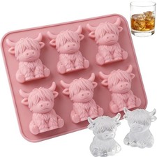 3D Highland Cow Ice Cube Tray