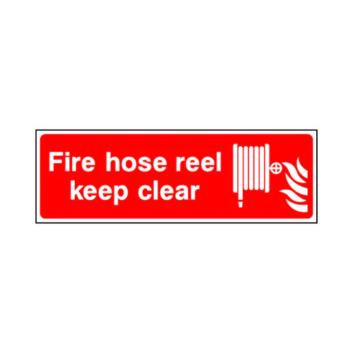 Fire hose reel keep clear - hose,