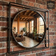 Industrial Style Round Wall