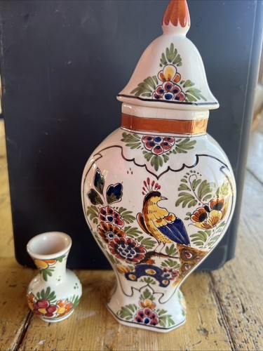 Delft polychrome ginger jar - delft,